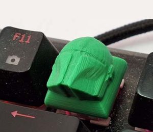 botón teclado en 3D paep digital